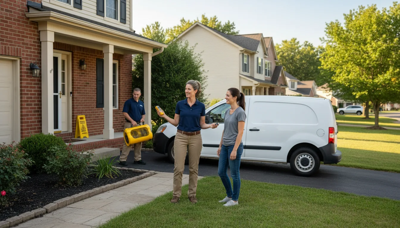 Residential water damage restoration in Palmyra, NE